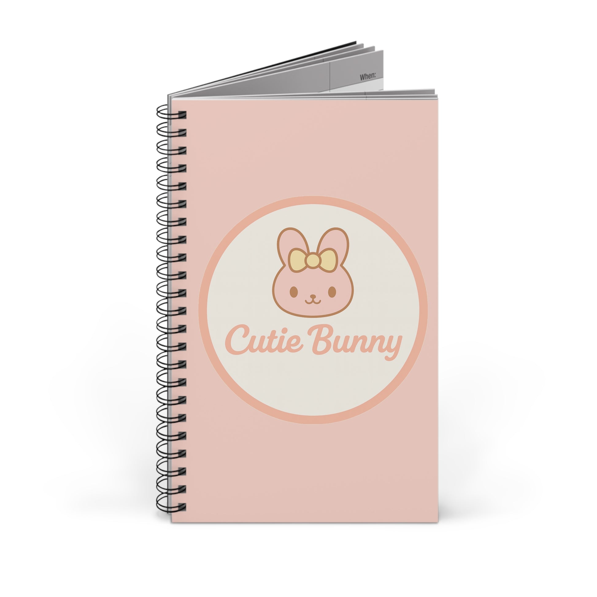Cutie Bunny Spiral Journal
