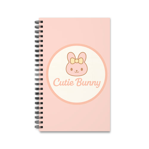 Cutie Bunny Spiral Journal